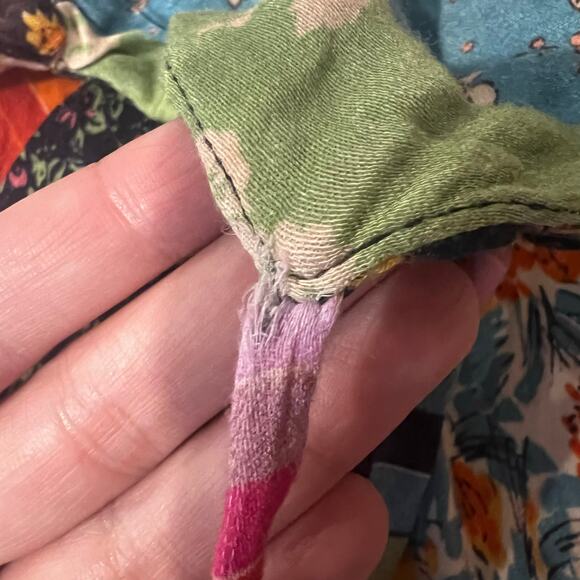 Free People Fiona Maxi Bodycon Dress Confetti Rainbow Striped Floral Boho S - Picture 11 of 11